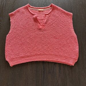 ILLA ILLA Pink Knit Sweater Vest